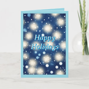 Festiva Tarjeta de Navidades de nieve y magia