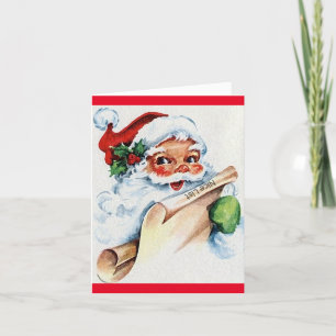Festiva Tarjeta de Navidades de niños de la lista de amigo