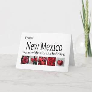 Festiva Tarjeta de Navidades de Nuevo México, específica d