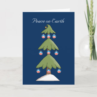 Festiva Tarjeta de Navidades de Obama