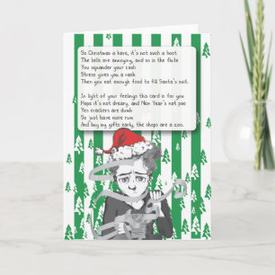 Festiva Tarjeta de Navidades de odio