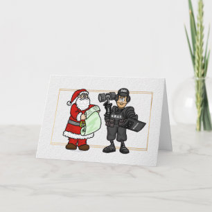 Festiva Tarjeta de Navidades de oficiales de equipo de San