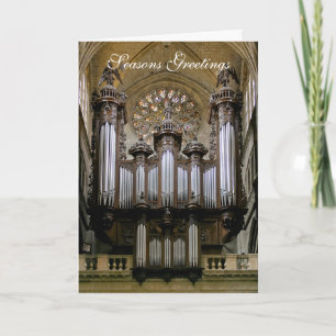 Festiva Tarjeta de Navidades de órganos de la Catedral de 