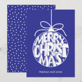 Festiva Tarjeta de Navidades de Ornamentos Navideños Lapis