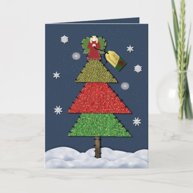 Festiva Tarjeta de Navidades de país (Anverso)