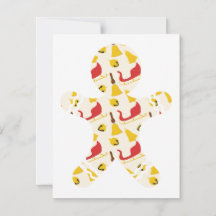 Tarjeta de Navidades de pan de jengibre