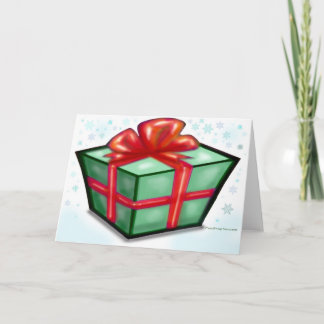 Festiva Tarjeta de Navidades de paquetes