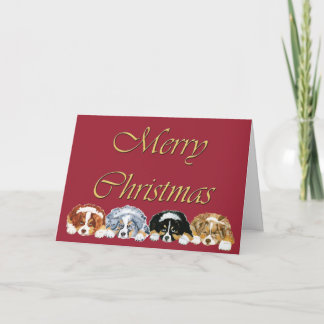 Festiva Tarjeta de Navidades de pastores de pastores de pa