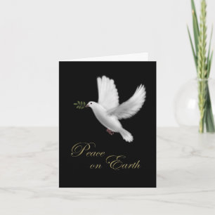 Festiva Tarjeta de Navidades de Peace Dove