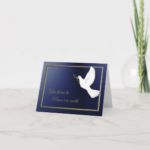 Festiva Tarjeta de Navidades de Peace Dove