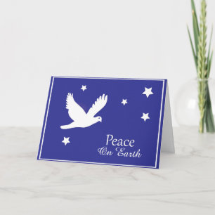 Festiva Tarjeta de Navidades de Peace on Earth Dove