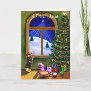 Festiva Tarjeta de Navidades de Pembroke Welsh Corgi