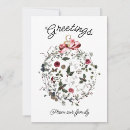 Festiva Tarjeta de Navidades de personalizable