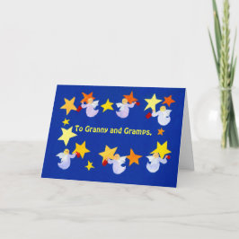 Festiva Tarjeta de Navidades de personalizable - Ángeles