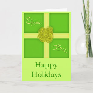 Festiva Tarjeta de Navidades de Personalizado de cajas de