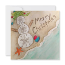Tarjeta de Navidades de playa