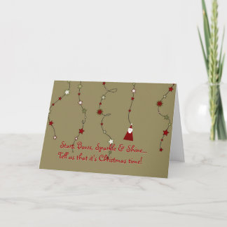 Festiva Tarjeta de Navidades de poema para navidades