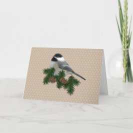 Festiva Tarjeta de Navidades de pollo