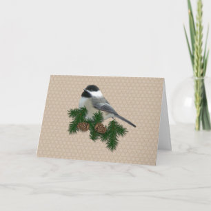 Festiva Tarjeta de Navidades de pollo