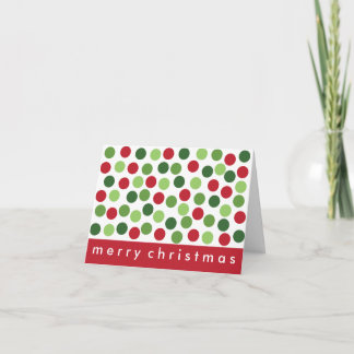 Festiva Tarjeta de Navidades de puntos de vacaciones