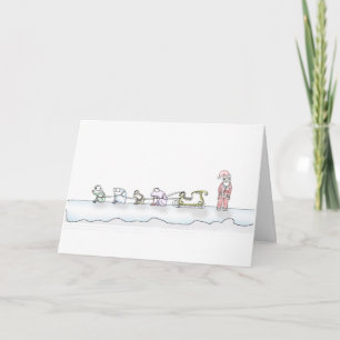Festiva Tarjeta de Navidades de rana