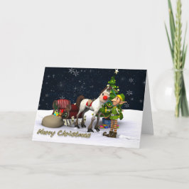 Festiva Tarjeta de Navidades de reemplazo de Rudolf