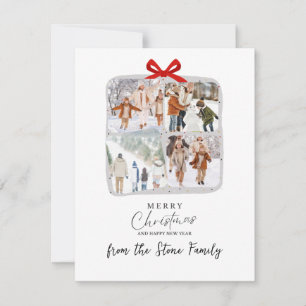Festiva Tarjeta de Navidades de regalo de foto