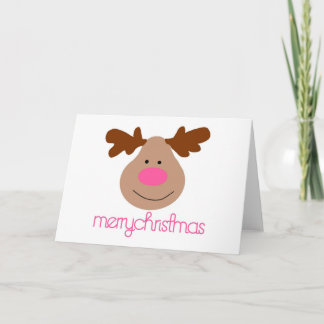 Festiva Tarjeta de Navidades de renos