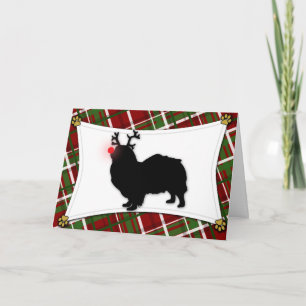 Festiva Tarjeta de Navidades de renos tibetanos españoles