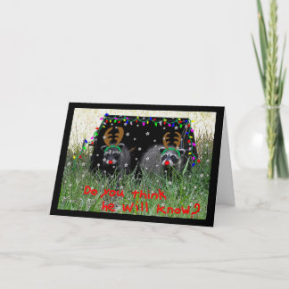 Festiva Tarjeta de Navidades de renos wannabes