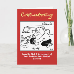 Festiva Tarjeta de Navidades de reparación automática de a