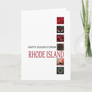 Festiva Tarjeta de Navidades de Rhode Island, específica d
