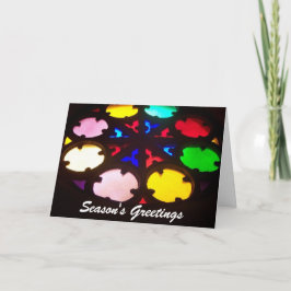 Festiva Tarjeta de Navidades de saludos de temporada
