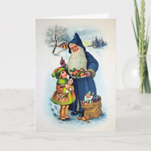 Festiva Tarjeta de Navidades de Santa Alemana de Creepe V
