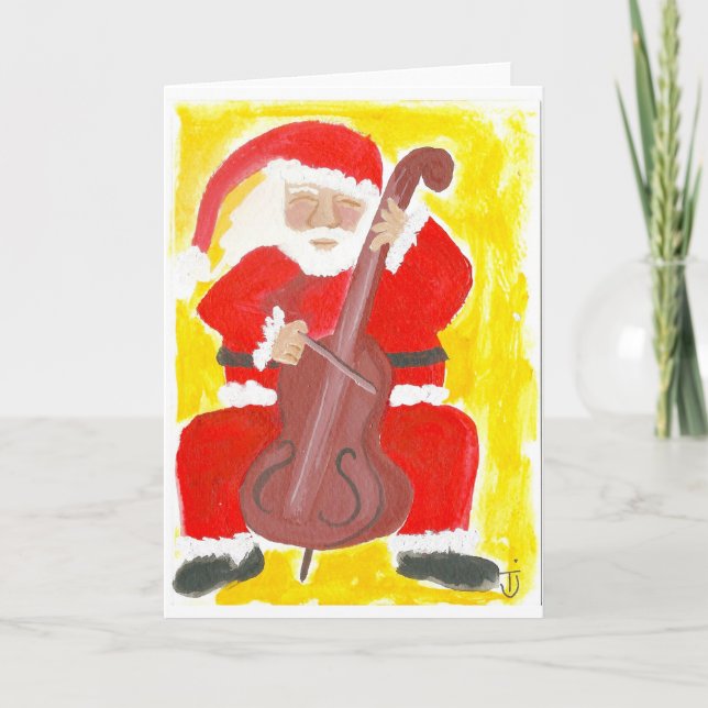 Festiva Tarjeta de Navidades de Santa Cello (Anverso)