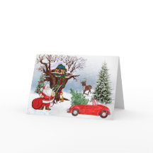 Tarjeta de Navidades de Santa Claus
