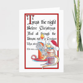 Festiva Tarjeta de Navidades de Santa Claus