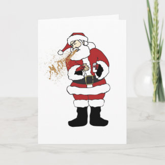 Festiva Tarjeta de Navidades de Santa Claus