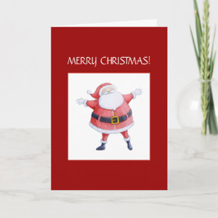 Festiva Tarjeta de Navidades de Santa Claus