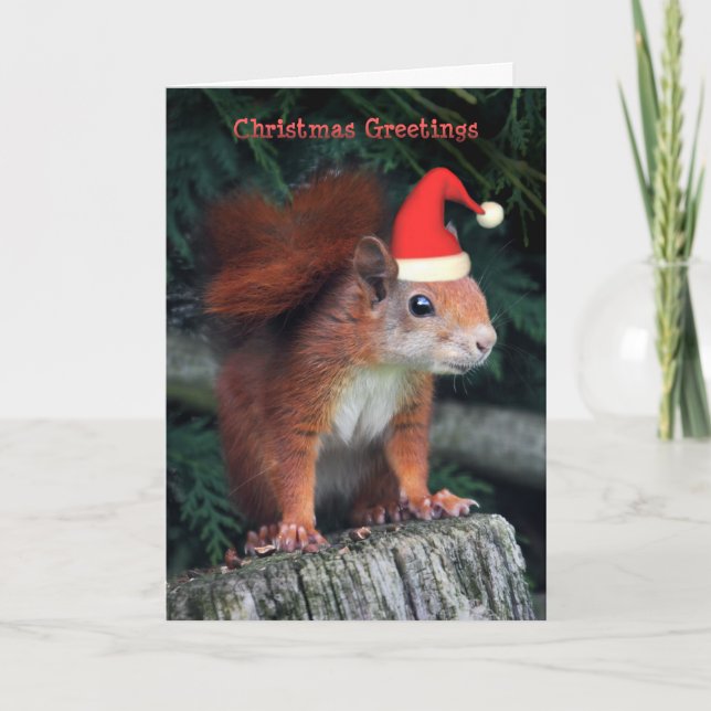 Festiva Tarjeta de Navidades de Santa Claws (Anverso)
