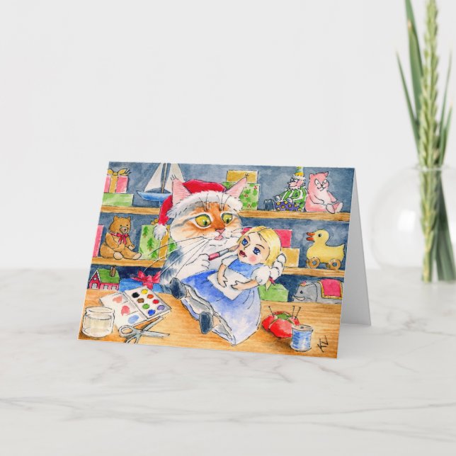 Festiva Tarjeta de Navidades de Santa Elena (Anverso)