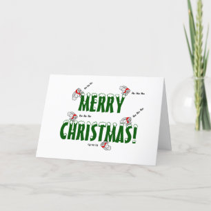 Festiva Tarjeta de Navidades de Santa Fly