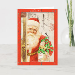 Festiva Tarjeta de Navidades de Santa Vieja