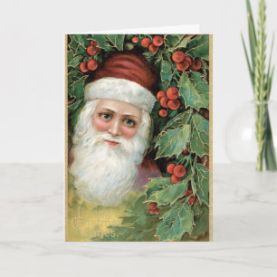 Festiva Tarjeta de Navidades de Santa Vieja