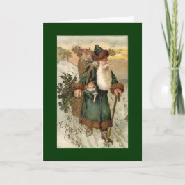 Festiva Tarjeta de Navidades de Santa Vieja
