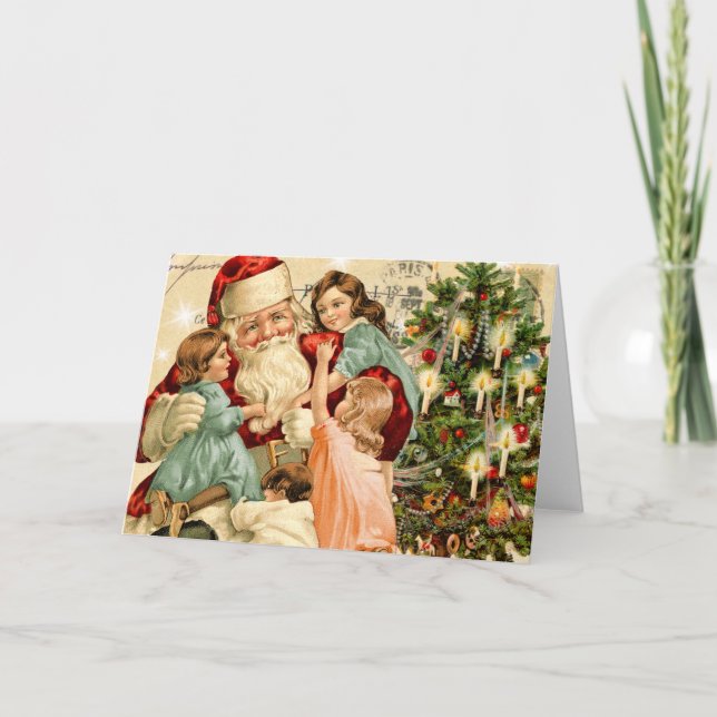 Festiva Tarjeta de Navidades de Santa Vieja (Anverso)