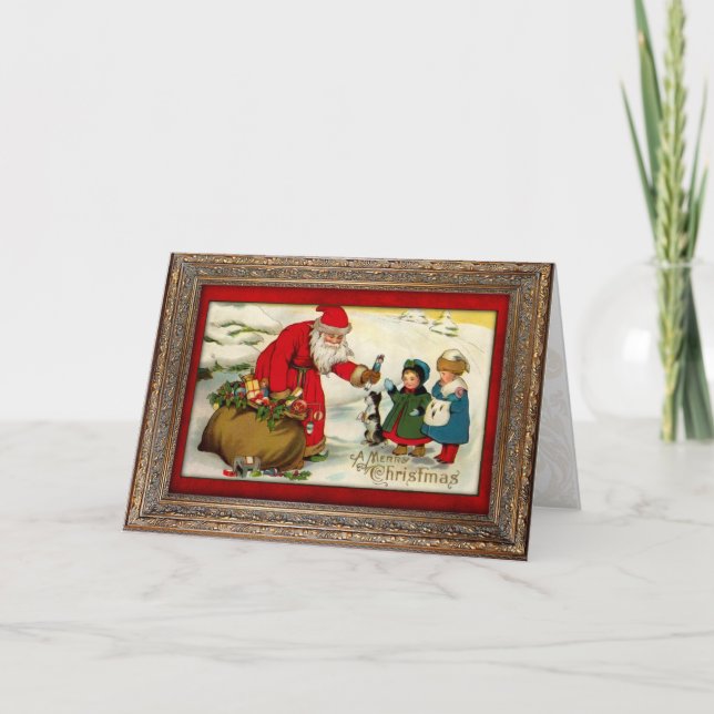 Festiva Tarjeta de Navidades de Santa Vieja (Anverso)