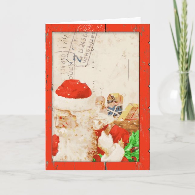 Festiva Tarjeta de Navidades de Santa Vieja (Anverso)