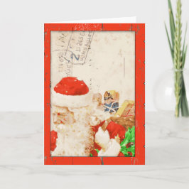 Festiva Tarjeta de Navidades de Santa Vieja