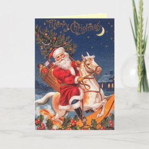 Festiva Tarjeta de Navidades de Santa Vieja